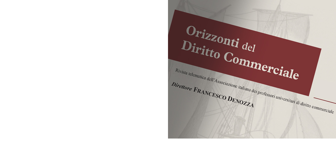 Rivista Orizzonti del Diritto Commerciale